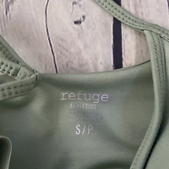 NWT • Refuge Athletics • Green Bodycon Romper - Picture 3 of 4